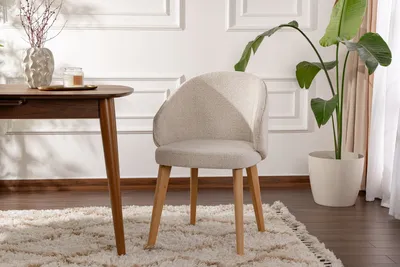 Produktbild von Skye Decor, Hochwertiges Stuhlset (2 Stück), Weiß und Hell-Eiche, 48 x 86 x 58 cm | 100% Buchenholzrahmen, 100% Baumwolle, Chenille-Textur | Modernes skandinavisches Design, bequem und stilvoll.