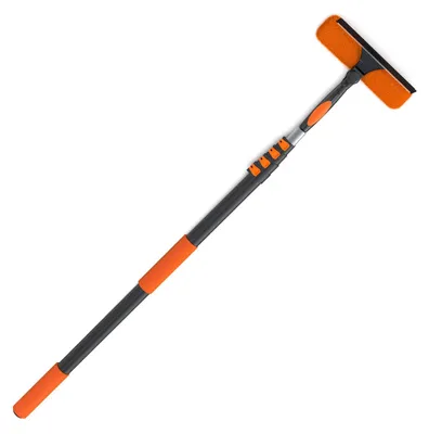Produktbild von Fensterwischer Fensterreiniger Fensterwischer Teleskop - 1,5 bis 6 m - 2-in-1 - Mikrofasertuch - Drehbarer Kopf