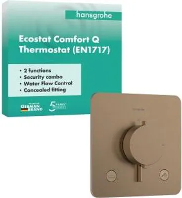 Produktbild von hansgrohe Thermostat Ecostat Comfort Q UP, f 2 Verb, 23 l/m, EN 1717, b bron