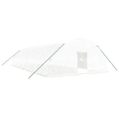 Productafbeelding van Tuinkas met stalen frame 84 m² 14x6x2,85 m wit