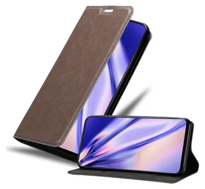 Produktbild von Cadorabo Hülle für Oppo Reno6 5G Schutz Hülle in Braun Handyhülle Etui Case Cover Magnetverschluss