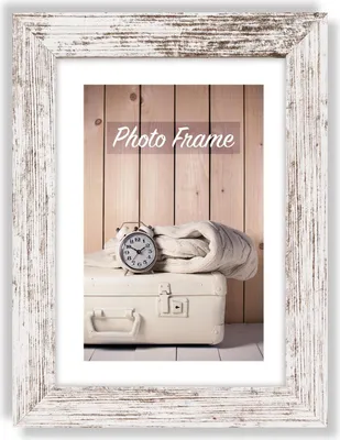 Produktbild von Zep Nelson 6 White/brown 20x30 Cm Wood Photo Bilderrahmen Weiß,Grau  Weiß,Grau One Size