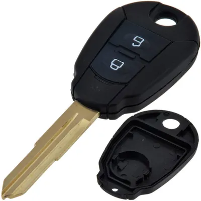 Produktbild von Techstar-Autoschlüsselgehäuse mit 2 Tasten, kompatibel mit Kia Ceed / Cerato / Rio / Sedona – Modell HYN6