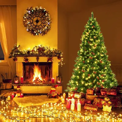 Produktbild von 200cm künstlicher Weihnachtsbaum Tannenbaum Christbaummit 1100 Zweigen & Premium Kunstbaum grün