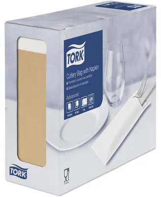 Produktbild von TORK 100 Bestecktaschen braun