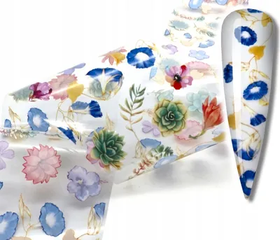 Produktbild von Nageltransferfolie 10Cmx4Cm Blumen