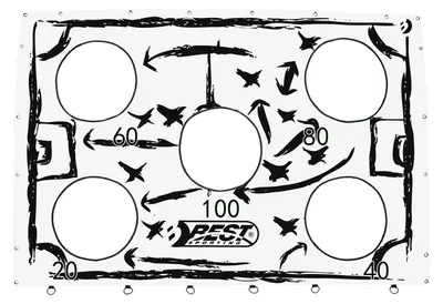 Produktbild von Best Sporting Torwand mit Schusslöchern 193 x 150 cm, für Fußballtor 213 x 152 cm