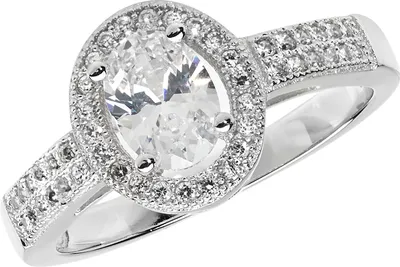 Produktbild von Eleganter 925 Sterling Silber Solitär Verlobung Damen - Ring mit Zirkonia, 60 (19.1); TRS22269RSS