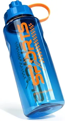 Produktbild von Wasserflasche 1,1L Auslaufsichere sportwasserflasche Ideal für  Fitness Schule Fahrrad Blau