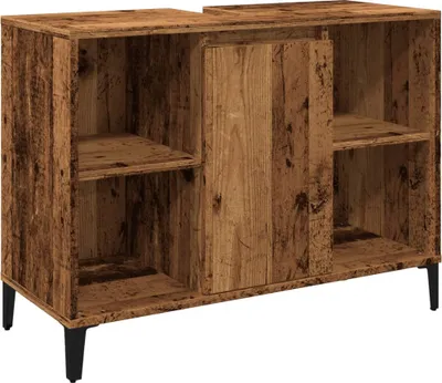 Obrázek produktu pro vidaXL Umyvadlová skříňka ve vzhledu starého dřeva 80x33x60 cm materiál na bázi dřeva