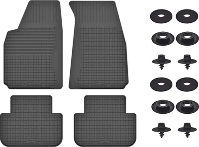 Produktbild von Gummimatten Mit Stoppern Für: Saab 900 I (1978-1993) Schwarz Set