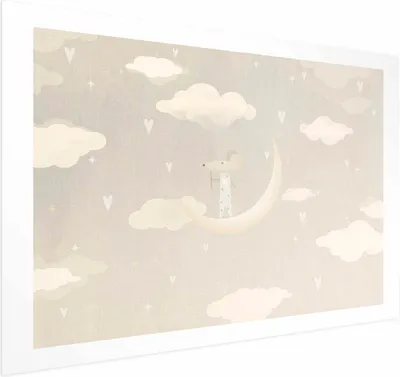 Produktbild von Posterpapier Poster - Mouse on the Moon 90x60 cm Für Kinder e-A-10136-ao-a