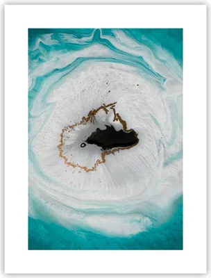 Produktbild von Poster - Poster ohne Rahmen - Verschüttet Fleck Türkis - 30x40 cm - Wand Bild - Wanddeko - Wandbilder - Kunstposter - Wandposter - Bilder - Kunstdruck - Wanddekoration - Wandbild - P2XPA30x40-4758
