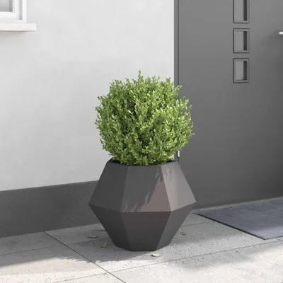 Zdjęcie produktu dla Maison Exclusive – donica na rośliny czarna 50 x 50 x 40 cm stal
