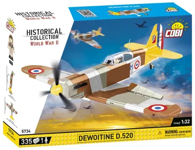 Image de COBI 5734 II WW Dewoitine D.520, 1:32, 335 k, 1 f