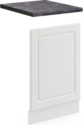 Produktbild von Frontblende Vicco R-Line Weiß Landhaus 45 cm , AP Anthrazit, Model 46659