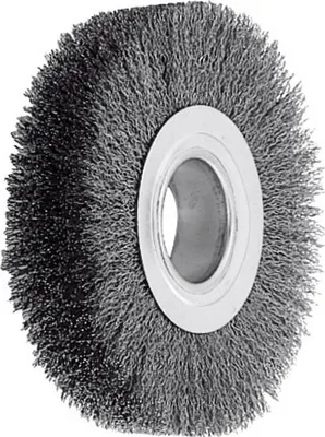 Produktbild von Lessmann Draht-Rundbürste Stahldraht 0,30 / 0,35 mm, Bürsten-⌀xBesatzbreite: 150X22 mm