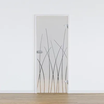 Produktbild von Pertura Glastür Glera Reeds 02 584 x 2085 x 8 mm Rechts für Beschlag Studio