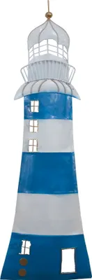 Produktbild von Leuchtturm Wanddeko Metall Wandbild Maritim Deko Figur Skulptur Objekt Bild