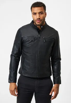 Produktbild von Herren Lederjacke Ricano TRAVELLER – Schwarz / S