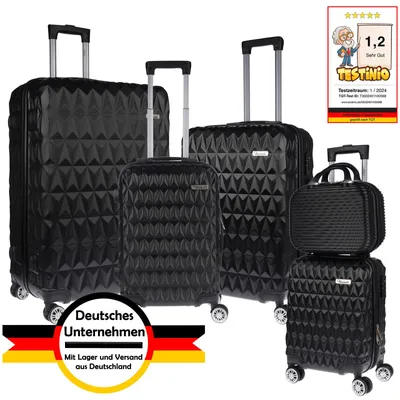 Immagine prodotto di Set di valigie rigide da 5 pezzi - Valigie da viaggio - Trolley - Set da viaggio - Valigie espandibili - Bagaglio a mano XL