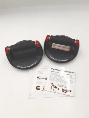 Zdjęcie produktu dla Perfect Fitness Uchwyty do pompek do domu Sprzęt fitness czarny 2 sztuki Trening siłowy