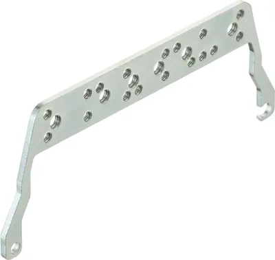 Productafbeelding van HARTING scharnierbeugel voor montage- en stoffenbehuizingen, hoge uitvoering, bouwgrootte 24B, geschikt voor Han-Modular, materiaal: staal - 1