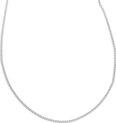 Produktbild von JOBO Panzerkette 925 Sterling Silber rhodiniert 45 cm Halskette Kette Federring