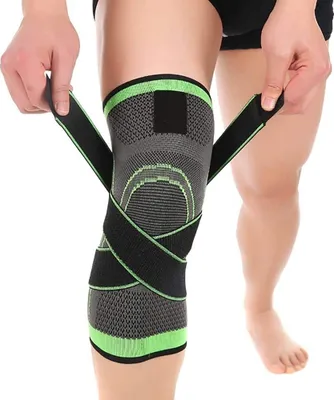 Produktbild von Kniebandage mit Seitenstabilisatoren zur Unterstützung und zum Schutz des Knies