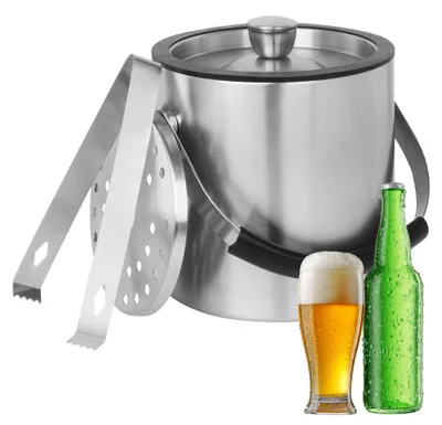 Eiswürfelbehälter aus Edelstahl, 1,6 Liter, für kalte Getränke