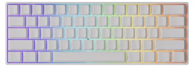 Produktbild von Gaming Tastatur MonsGeek FUN60 Pro HE Side-Printed Shine-Through Weiß - Glare Magnetic