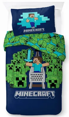 Produktbild von Minecraft "Game over Creepers" Bettwäsche-Set, Gaming 135x200 & 80x80
