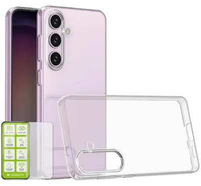 Image de Pour Samsung Galaxy S24 : étui en silicone, coque en verre, housse, étui de protection