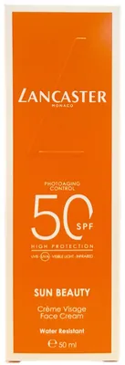 Zdjęcie produktu dla LANCASTER SUN BEAUTY Krem do Twarzy SPF50 szybkie ochrona przed słońcem