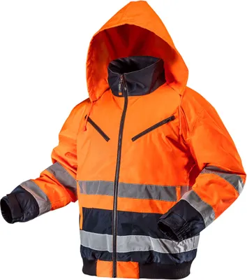 Obrázok produktu pre Bunda NEO TOOLS High Visibility Pro Hi-Vis - Bunda s reflexnými prvkami - Vodotesná zateplená - Farba: oranžová - Veľkosť L