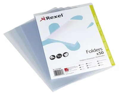 Produktbild von REXEL Sichthülle Standard A4 PP glasklar 0,12 mm 50 Hüllen
