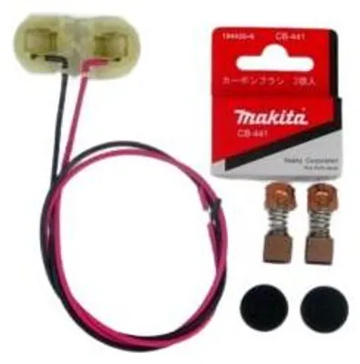 Produktbild von Makita original Kohlebürstenhalter  643814-0/643883-1 mit Kohlebürsten CB441+2 Kappen
