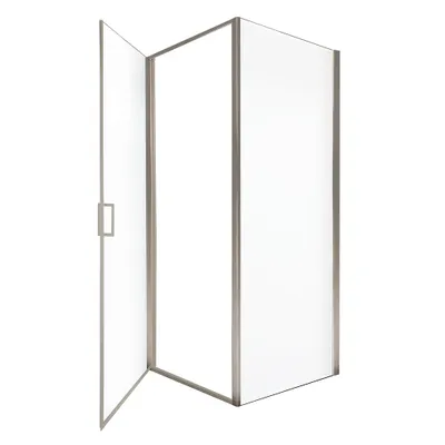 Immagine prodotto di Home Deluxe Cabina doccia LIVIA cromo - 100 x 195 cm ESG e telaio in alluminio|cabina doccia, doccia ad angolo, porta doccia
