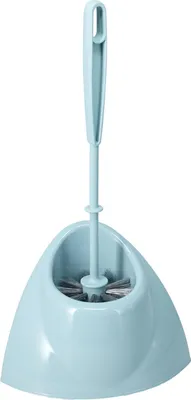 Produktbild von Toilettenburste mit Halter - hellblau - 36 cm - Kunststoff - Toilettenburste - Toilettenartikel