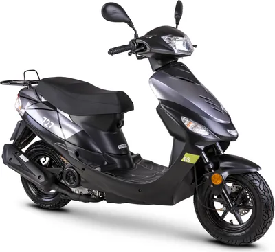 Produktbild von Motorroller GMX 460 Sport R 727 BS 45 km/h 12 Zoll schwarz-silber Euro 5 Mokick Roller Scooter