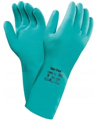 Image de Gants Ansell Solvex 37-675 Z Nitrile Antistatiques Verts Taille 10 XL