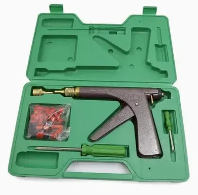 Image de Kit de réparation pour pneus tubeless - Outil de réparation de pneus - Pour voitures et motos - En plastique