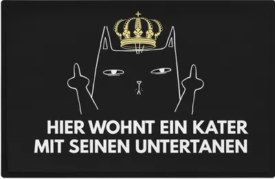 Produktbild von Trendation - Fußmatte kater Spruch Geschenk katernmama Lustige Geschenkidee Fussmatte katernbesitzer