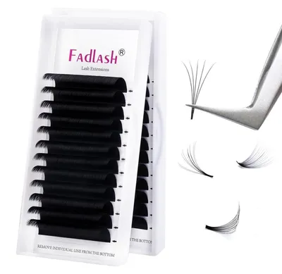Obrázok produktu pre Objemové riasy, 0,07 mm, tvar D, čierna farba, dĺžka 20 mm