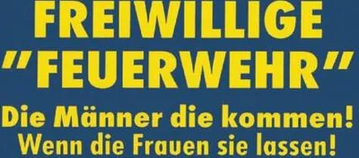 Produktbild von PVC Aufkleber - Achtung - Feuerwehr - 307738 - Gr. ca.13 x 6 cm