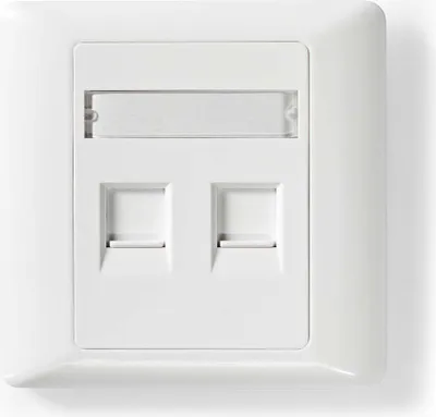 Produktbild von Nedis Network Keystone-Frontplatte - Frontplatte RJ45 - 2-Port port(s) - ABS - Weiss - Umschlag