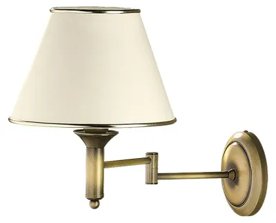 Obrázok produktu pre Nástenná lampa CLASSIC, mosadz s patinou, 1xE27x20W, kov, rozmery: 34x22x50 cm, IP20, Jupiter
