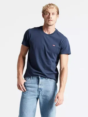 Imagen del producto de camiseta Levis para hombre, modelo 56605, camiseta básica original, color azul