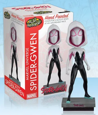 Produktbild von Marvel Comics Head Knocker Wackelkopf-Figur Spider-Gwen Classic Masked 20 cm