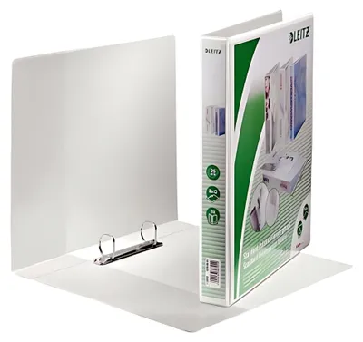 Immagine prodotto di Raccoglitore ad anelli di presentazione LEITZ, A4 extra largo, bianco, 2 anelli a D